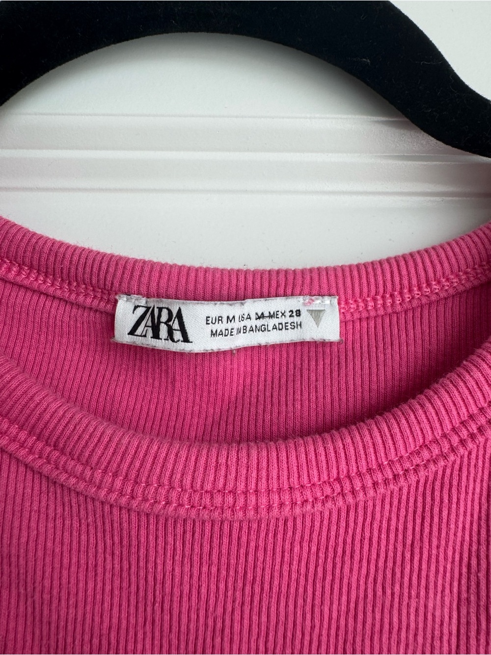 ZARA Hot Pink Ribbed Tank - Picture 2 of 3